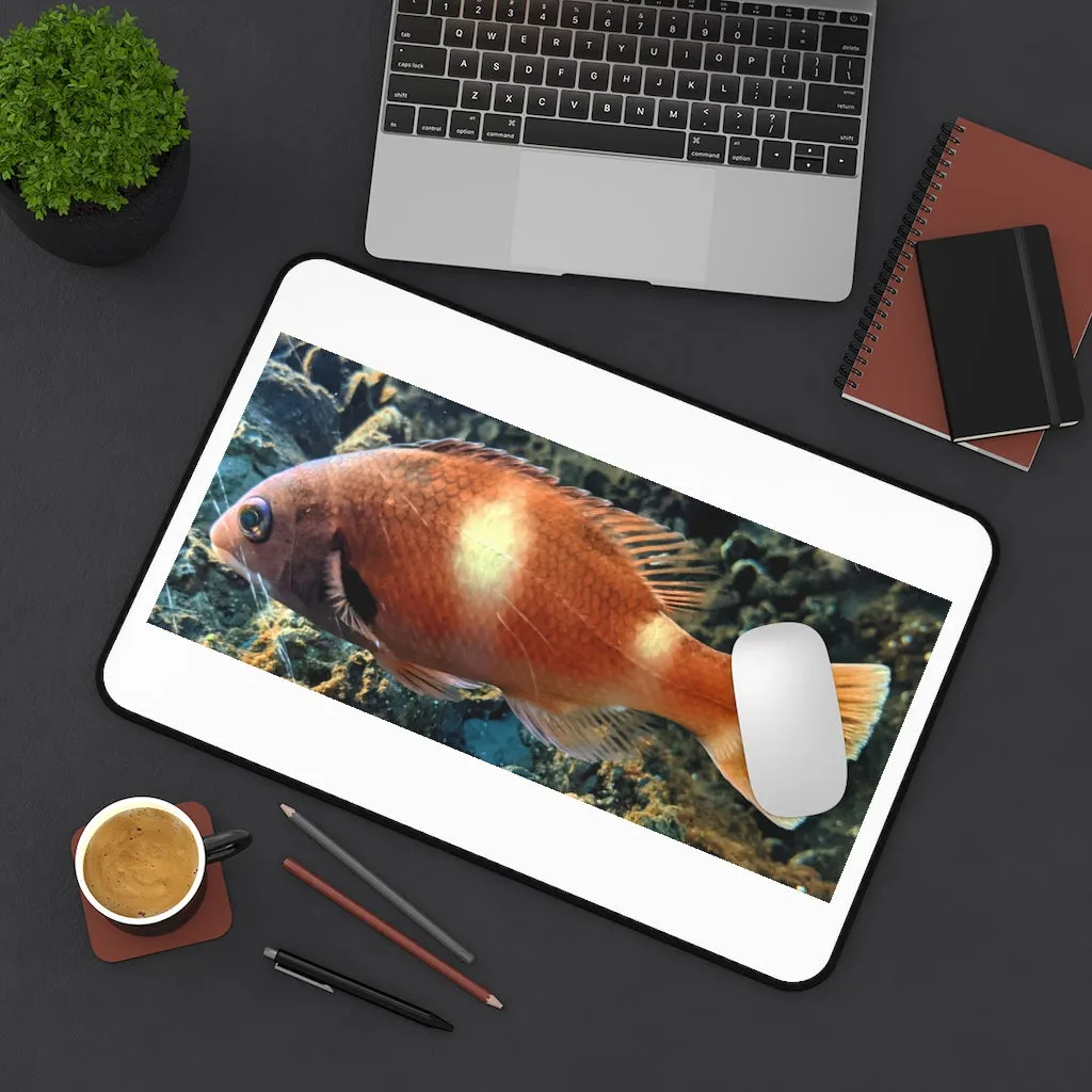 Orange Fish Desk Mat