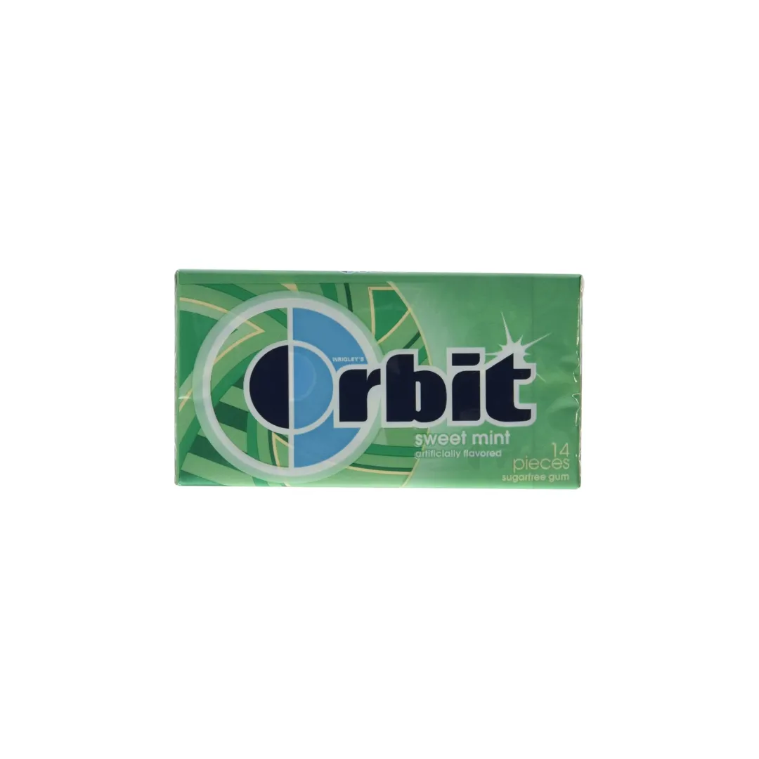 Orbit Sweet-Mint Gum (14 Pieces, 33g Box - Pack of 12) | Sugar-Free Chewing Gum for Fresh Breath