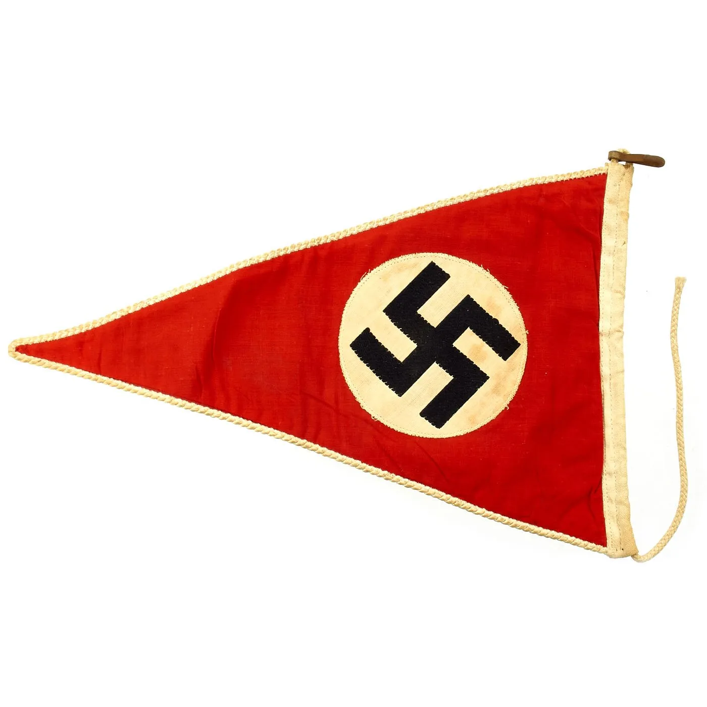 Original German WWII NSDAP National Socialist Vehicle Staff Pennant Flag