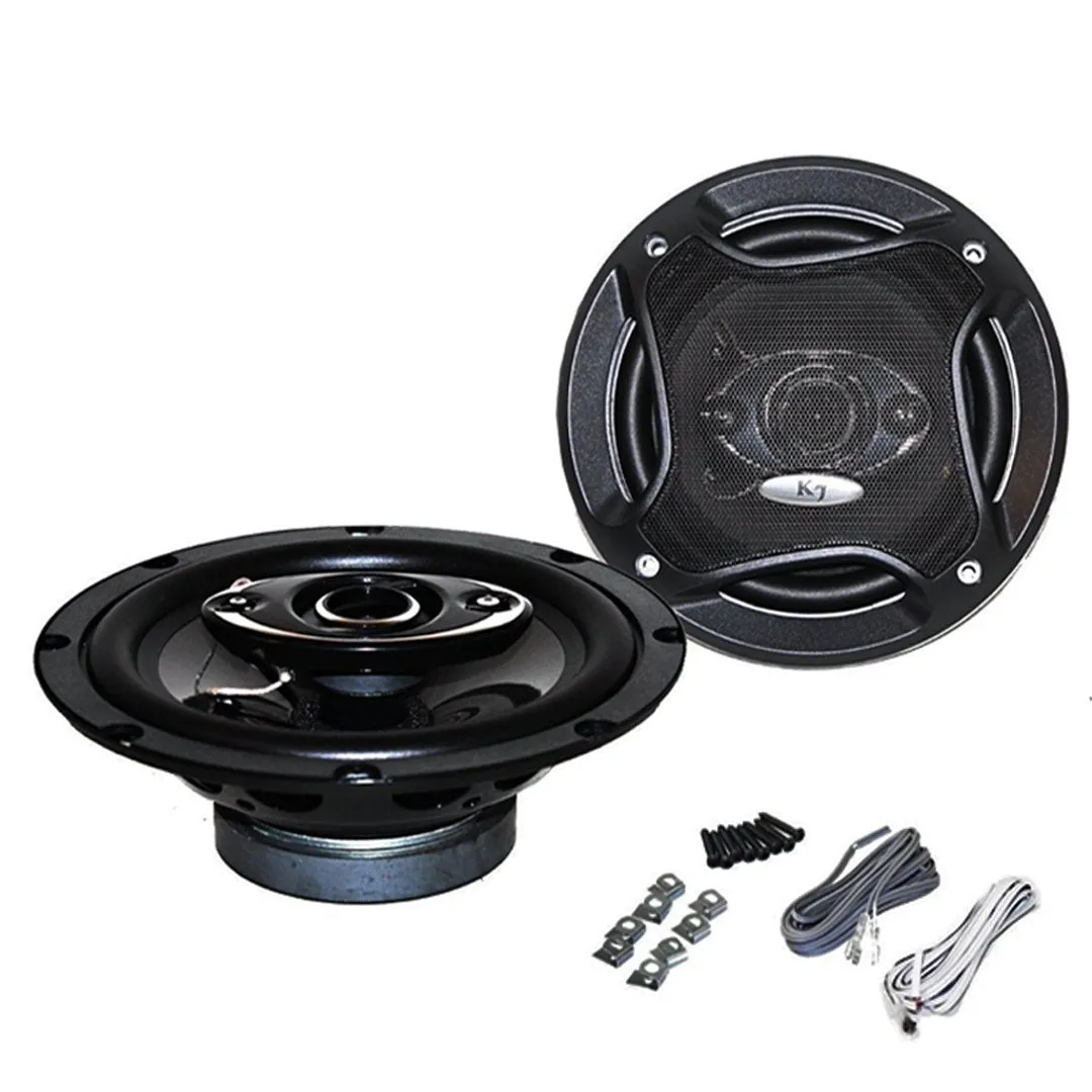 Package K7 / 4 Speakers - Pair of K65.4 6.5-INCHS 6-1/2" 400W 4-Way   Pair of K69.5 6x9-INCHS 6"x9" 700W 5-Way PRO CAR Speakers   50FT Wire AT-SPW10GA/50RG