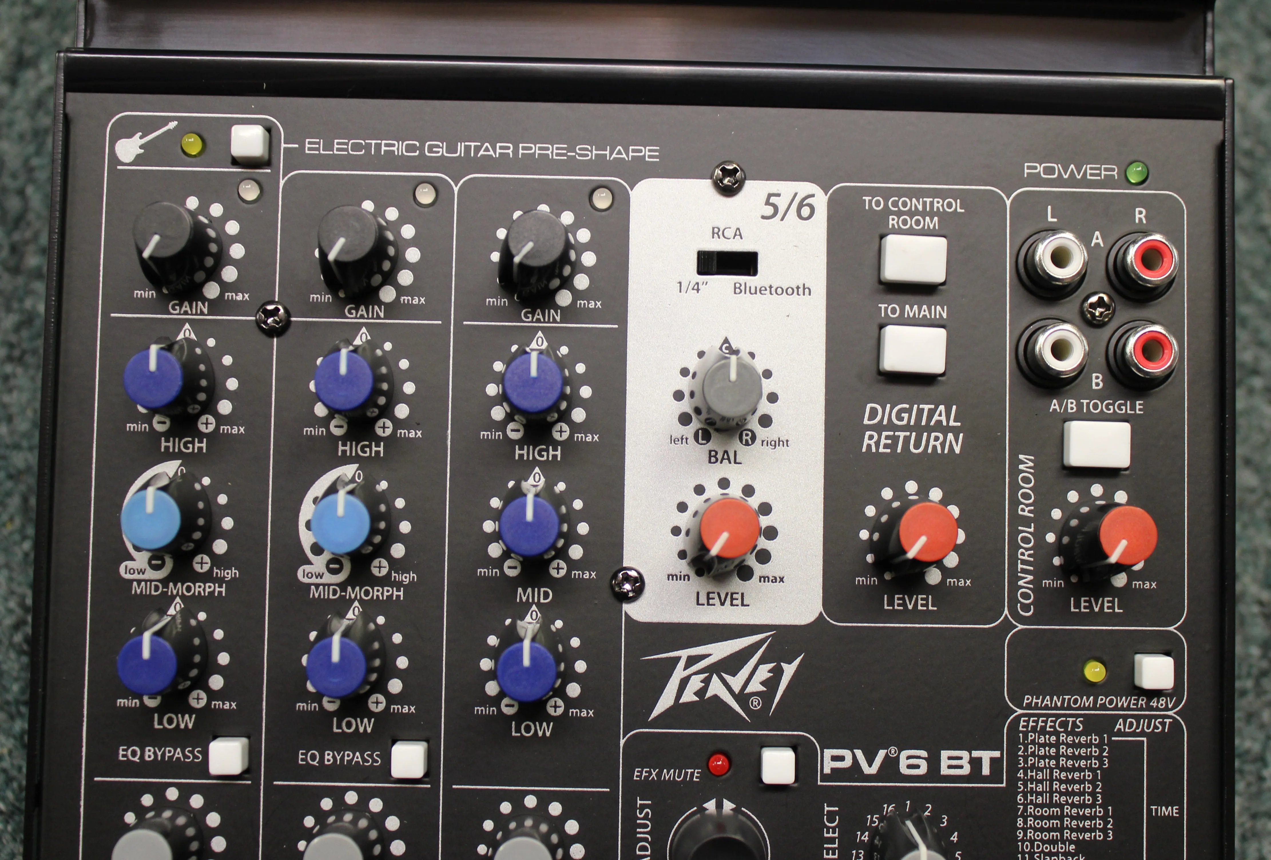 Peavey PV 6 BT Six Channel Mixer w/Bluetooth