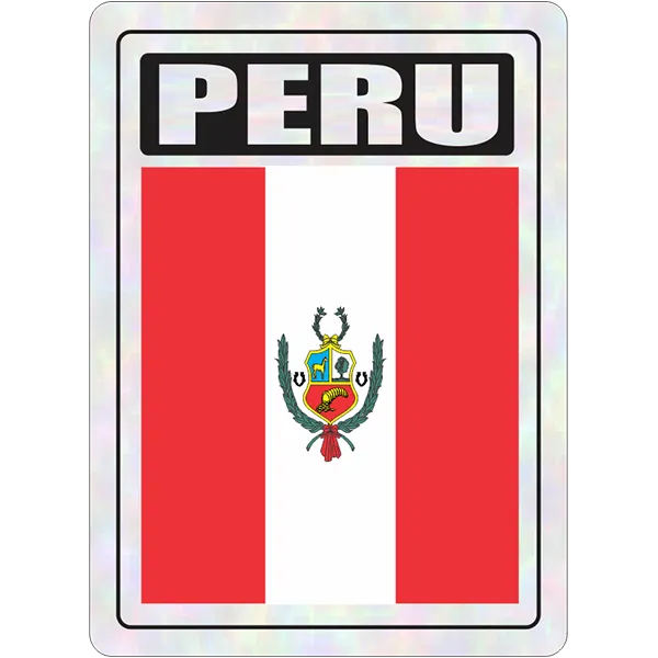 Peru Prismatic Hologram Car Decal Sticker