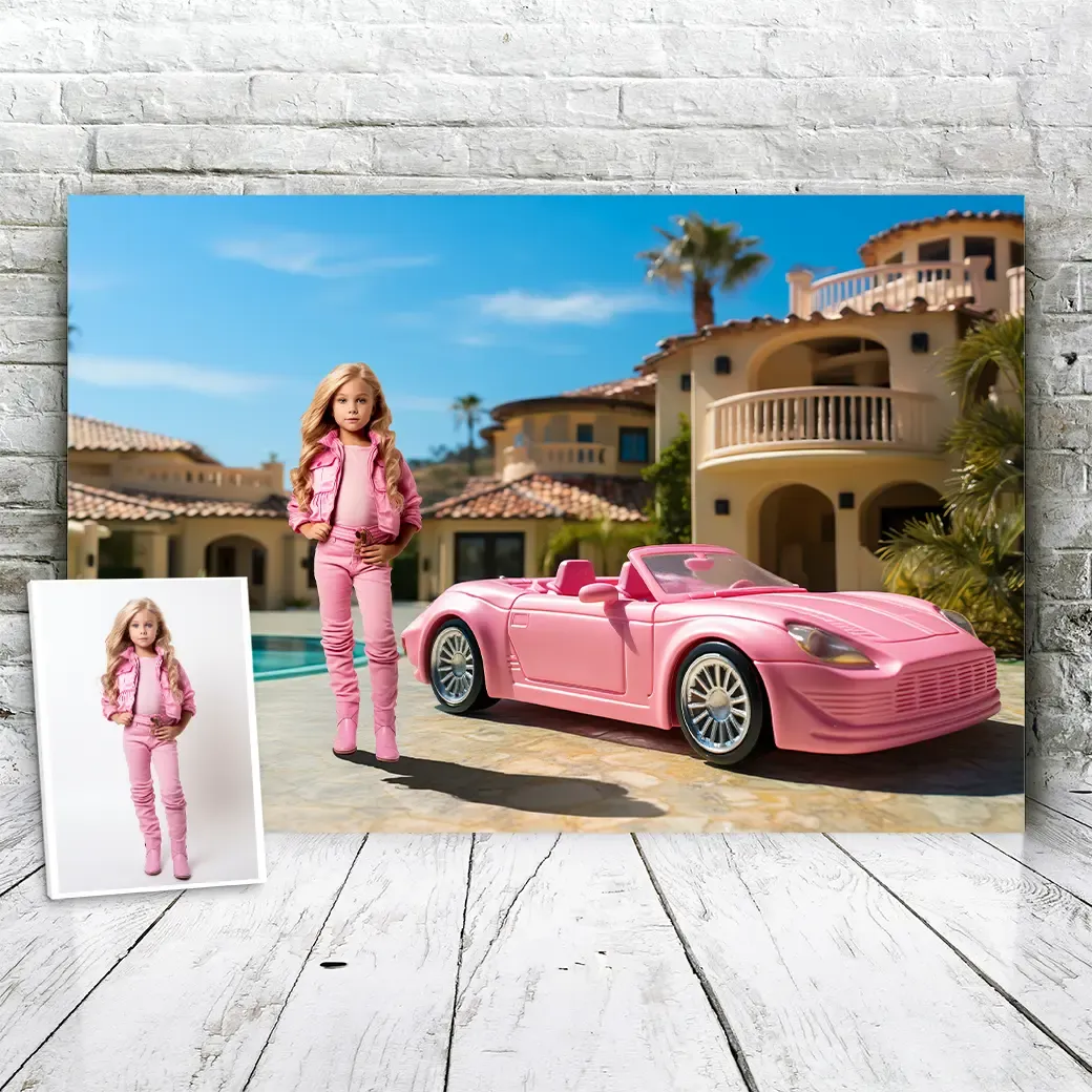 Pink Doll Car