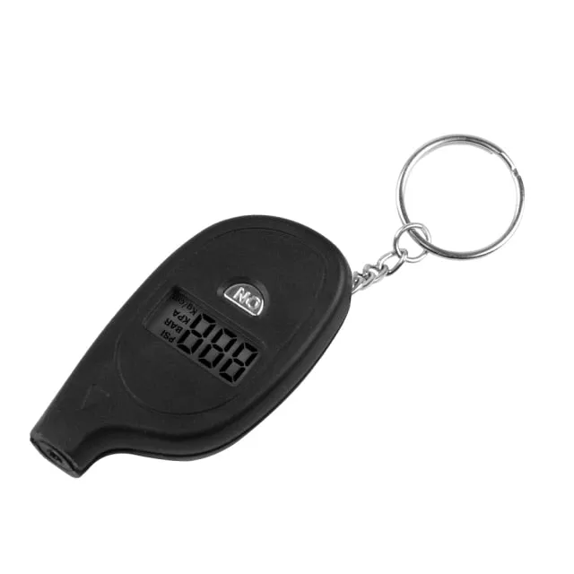 Portable Digital Car Tire Pressure Tester Keychain