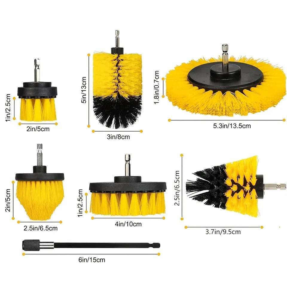 Power Scrubber Drill Brush Set - 7pcs Kit for Cleaning