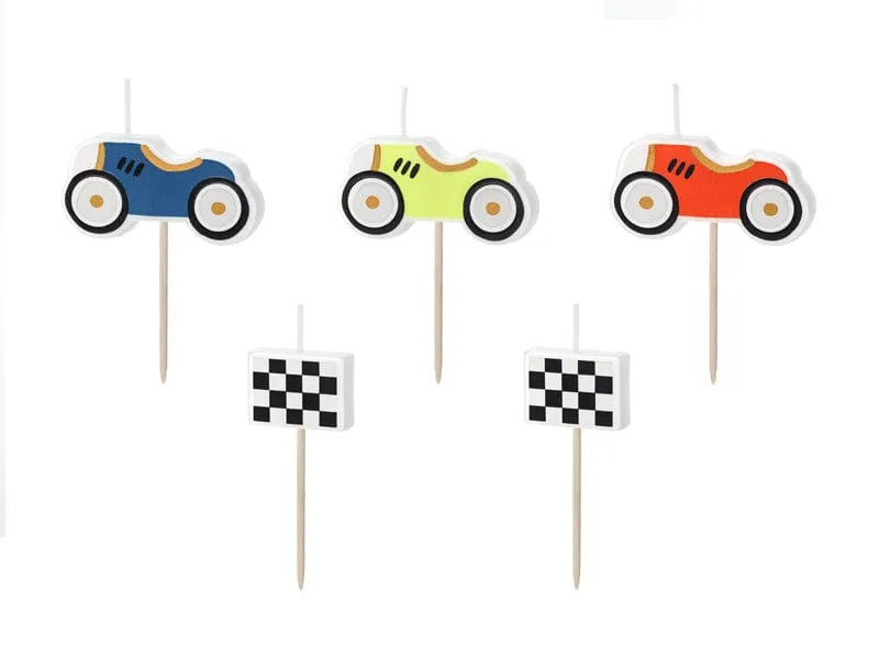 Racing Car Birthday Candles (5 Pack)