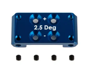 RC10B7 FT Front Bulkhead,  /-2.5 deg., blue aluminum (ASS92437)