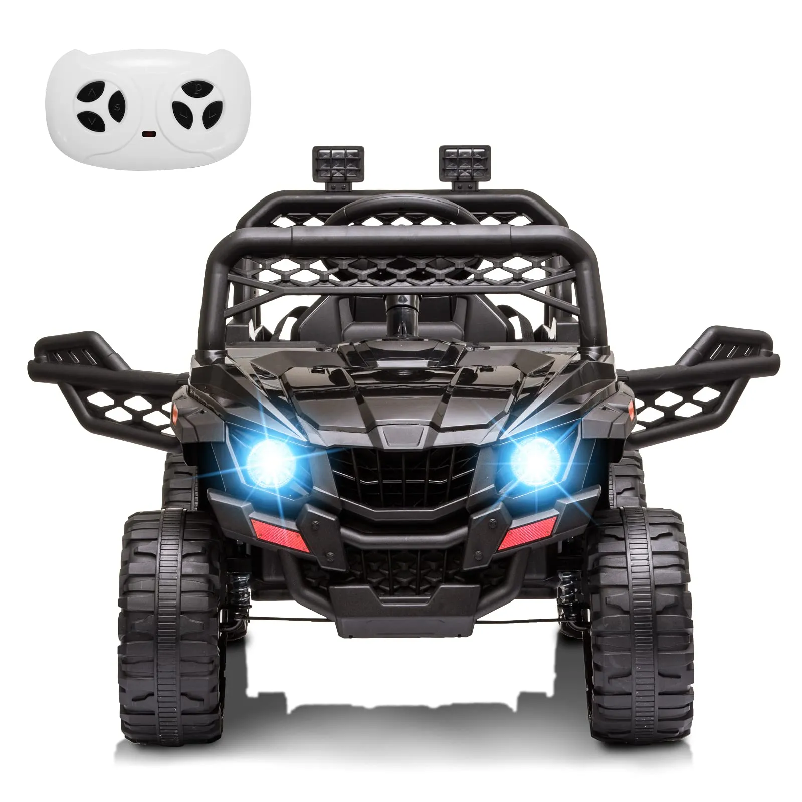 RCTOWN 12V Kids Ride On Car Truck with Parent Remote Control Black