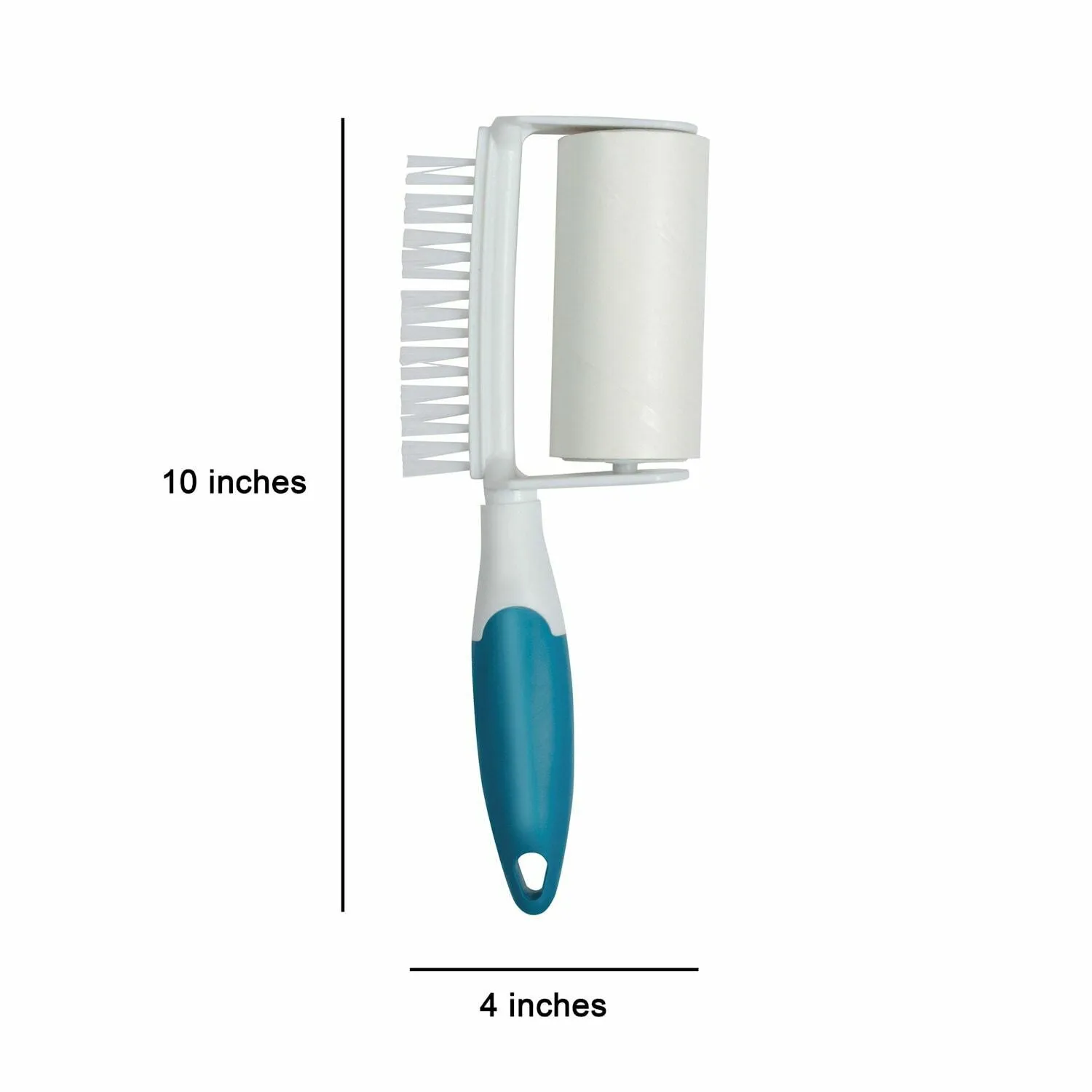 Reusable Lint Remover - 2-In-1 Pet Hair Sticky Roller With Brush for Clothes