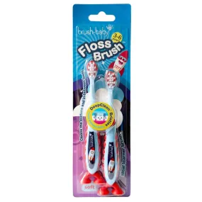 Rocket FlossBrush™ Bristles Toothbrushes Double Pack (3-6 Years)