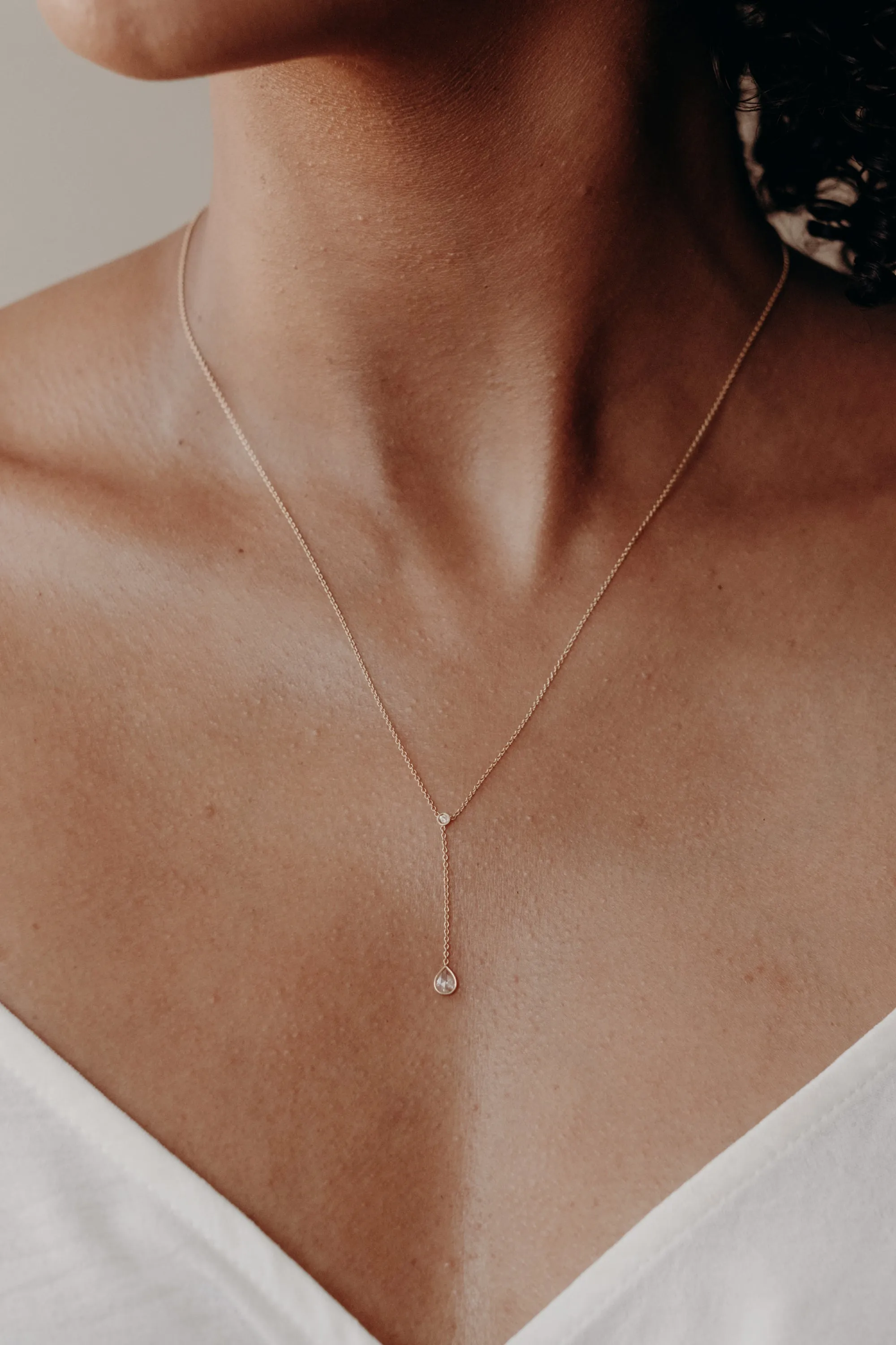 Rose Cut Diamond Lariat No. 2315