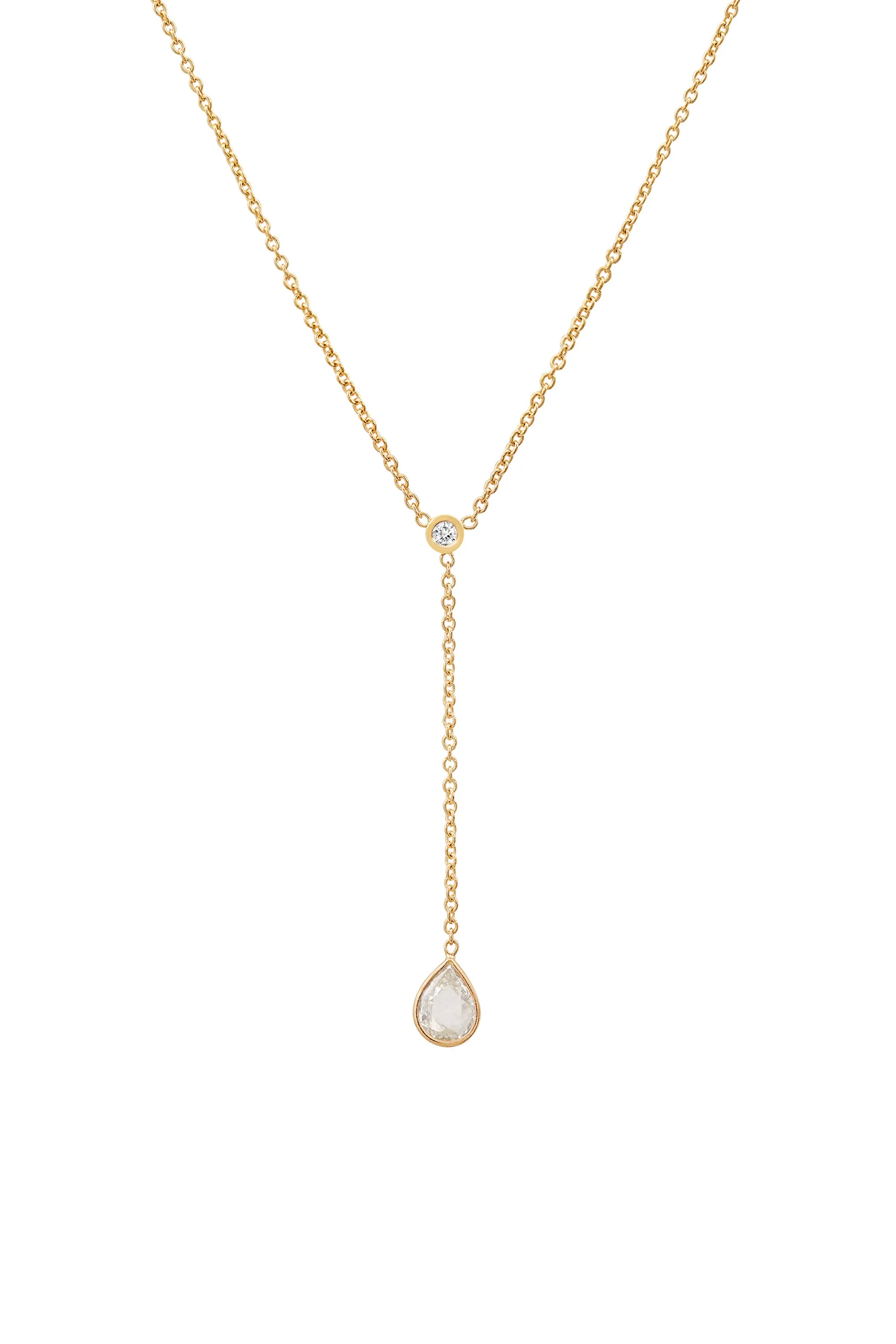 Rose Cut Diamond Lariat No. 2315