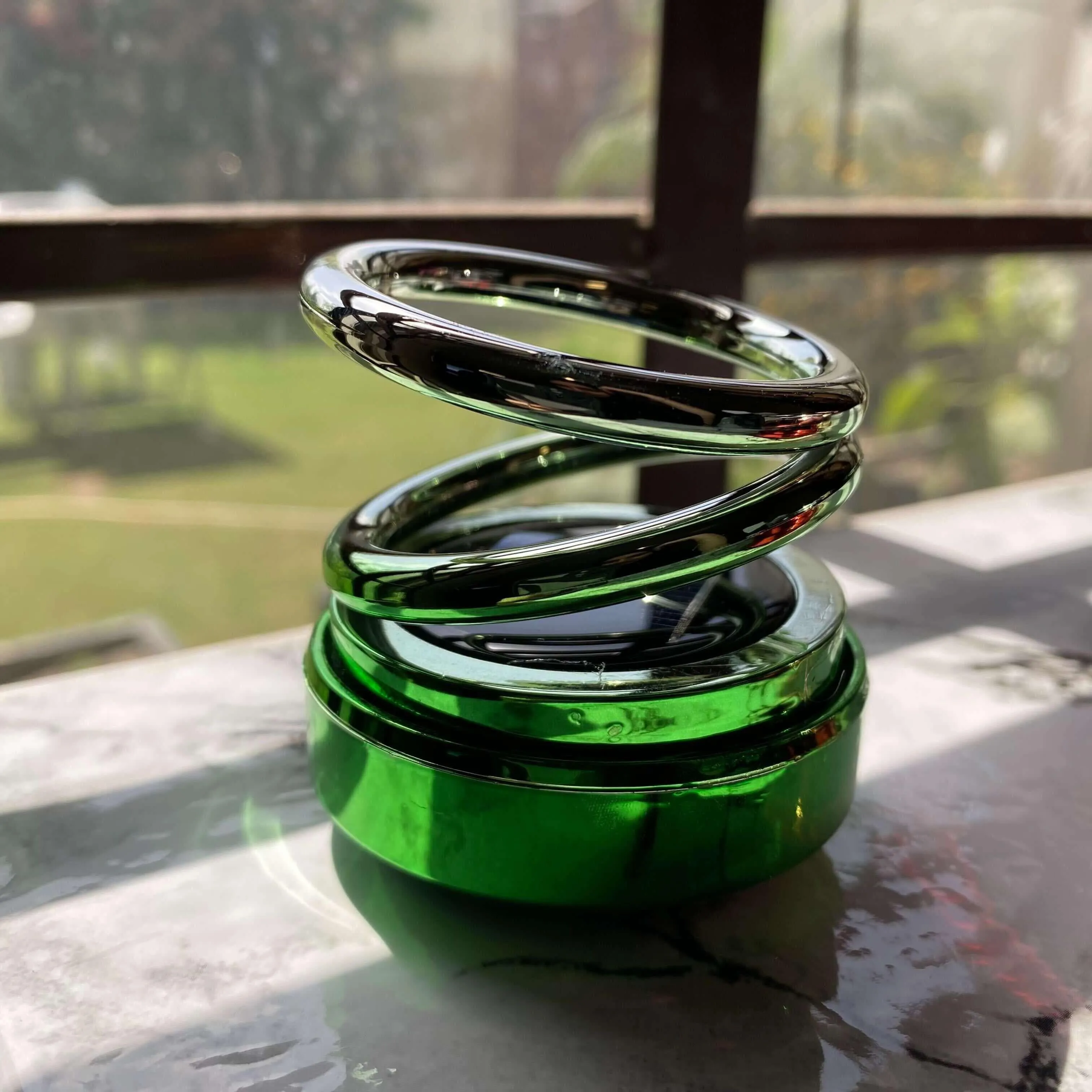 Rotating Ring Solar Power Car Aroma