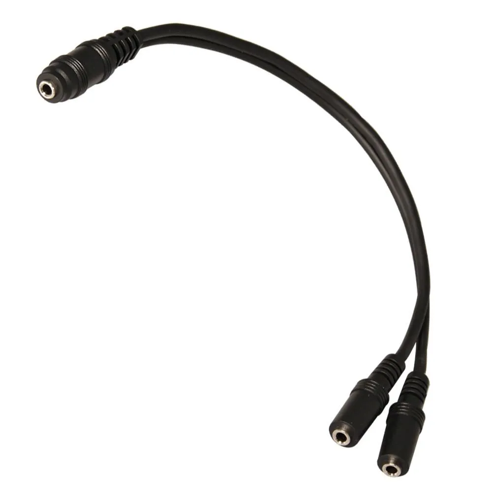 SA-Y20 - 9 Inch 3.5mm Stereo Female to Dual 3.5mm Female Splitter Cable