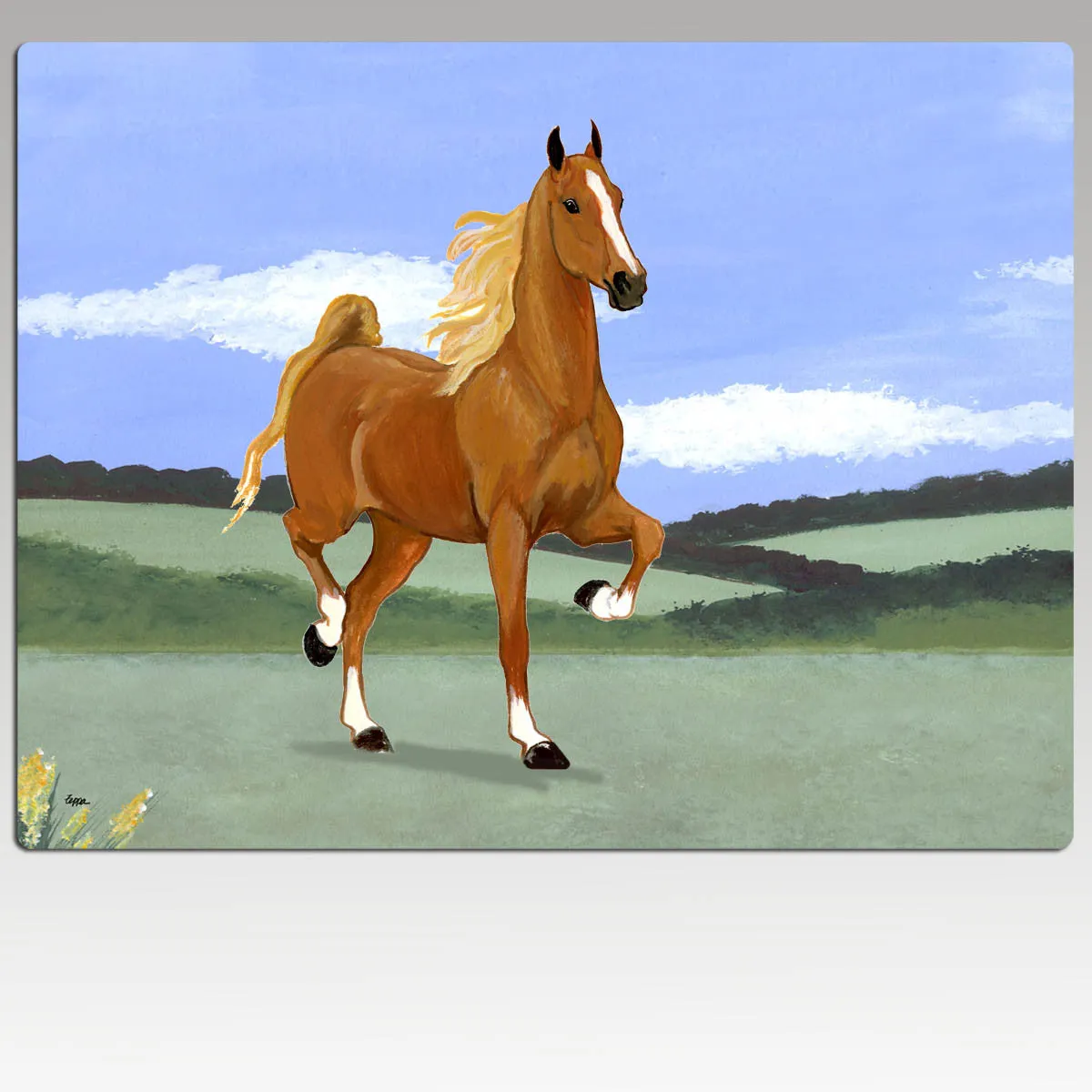 Saddlebred Horse Scenic Mouse Pad