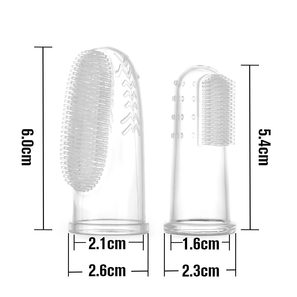 Silicone Finger Toothbrush set 2pcs (S&L)