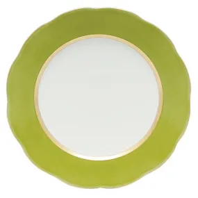 Silk Ribbon Olive Service Plate