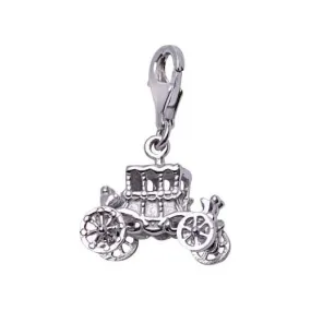 Silver Vintage Car Charm