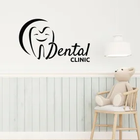 SnappySticker Teeth Dentist Clinic Dental Care Wall Sticker PVC Vinyl Easy to Stick (27 X 42)