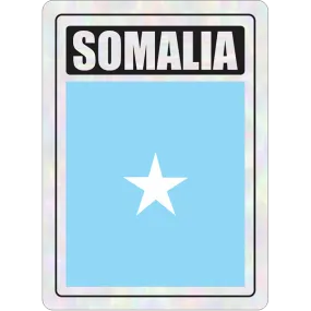 Somalia Prismatic Hologram Car Decal Sticker