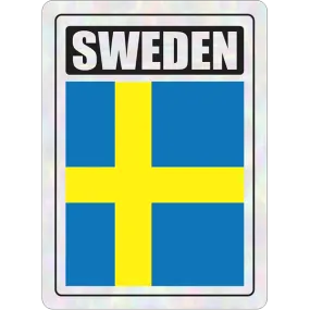 Sweden Prismatic Hologram Car Decal Sticker