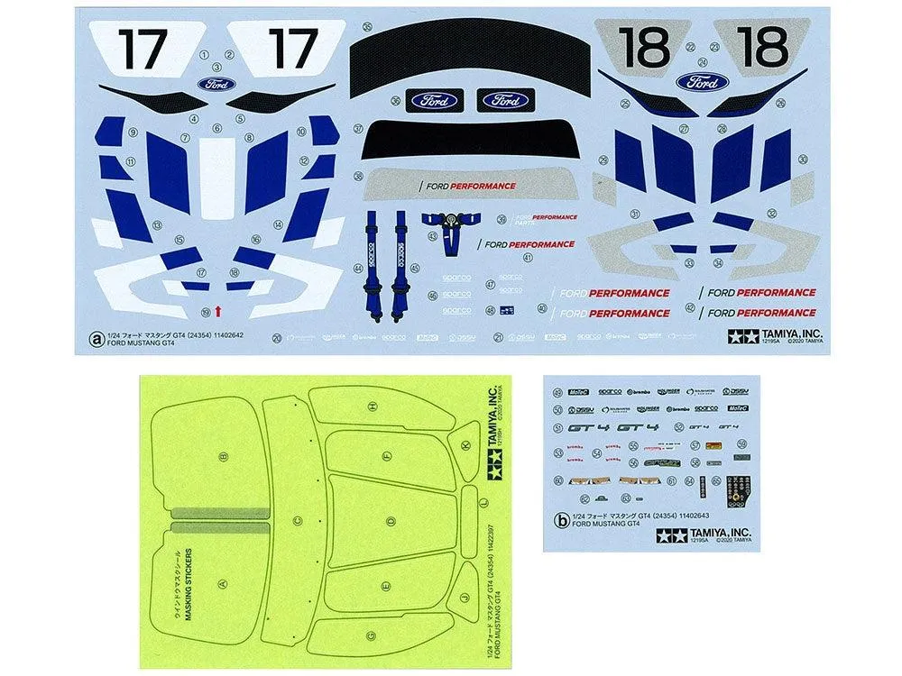 Tamiya 24354 Ford Mustang GT4 1/24 Model Kit