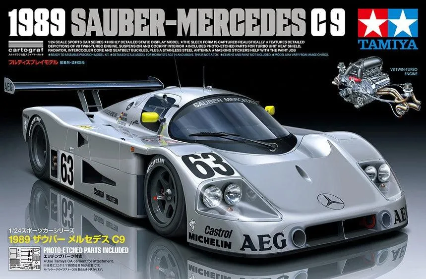 Tamiya 24359 1989 Sauber Mercedes C9 1/24 Model Kit