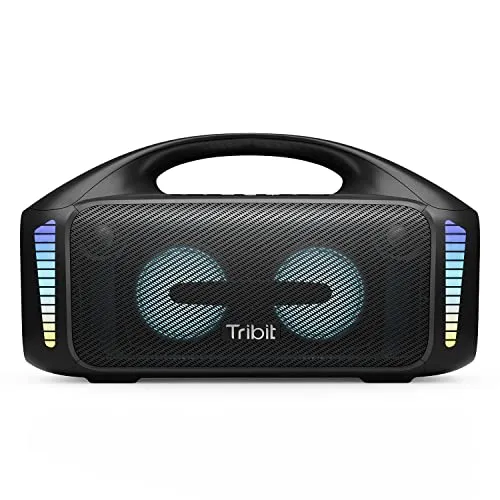 Tribit Stormbox Blast 90W Loud Bluetooth Speaker, Outdoor Speaker with RGB Light Show, XBass, Bluetooth 5.3, IPX7 Waterproof Speaker, Tribit APP, Powerbank,Wireless Speaker for Party