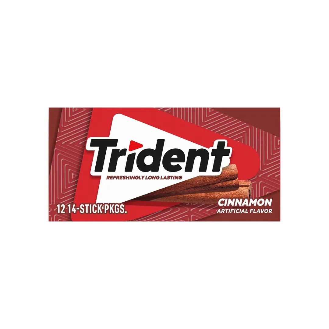 Trident Cinnamon Gum 14 Sticks – Bold Flavor for Fresh Breath