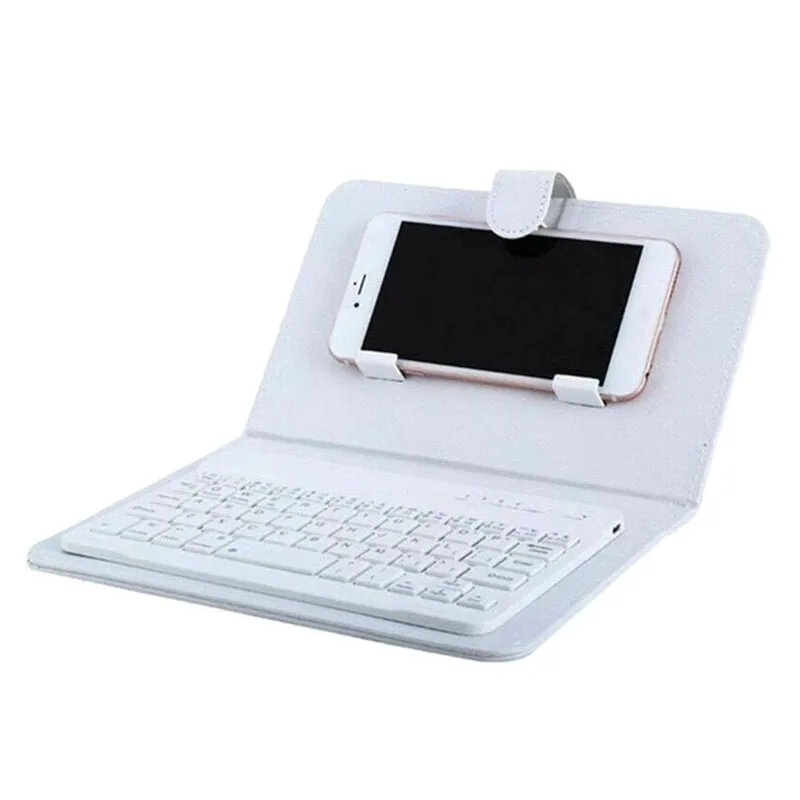 Universal 2-in-1 Phone Keyboard Flip Case with Bluetooth-compatible Keyboard