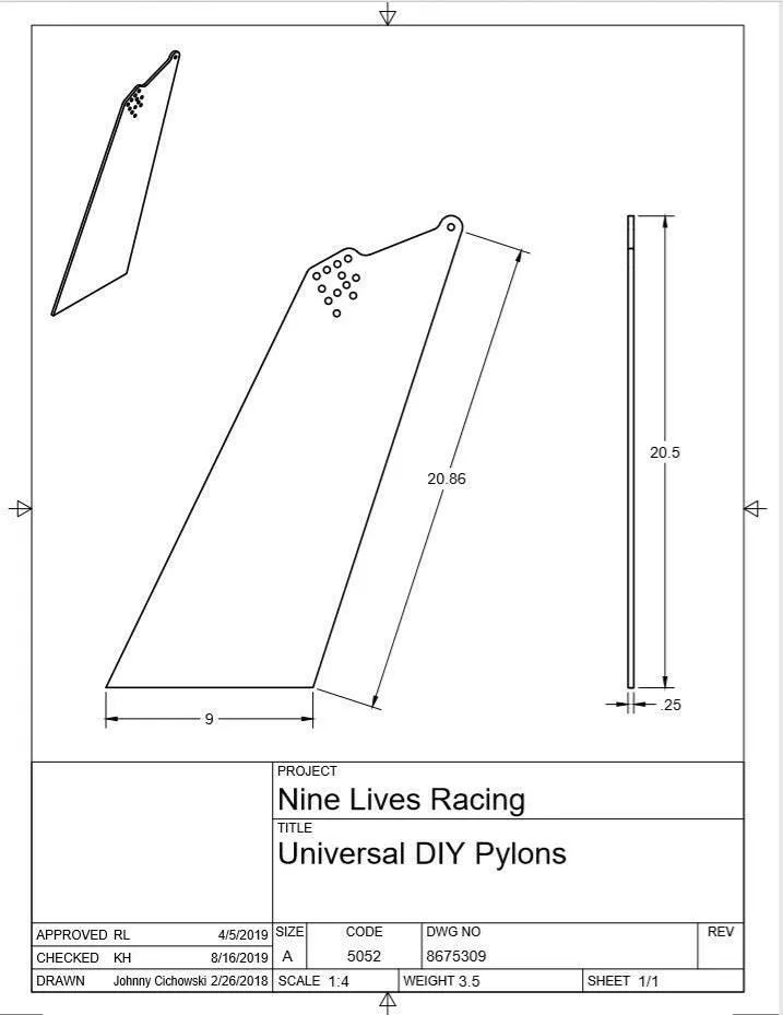 Universal DIY Mounts - Pylons Only