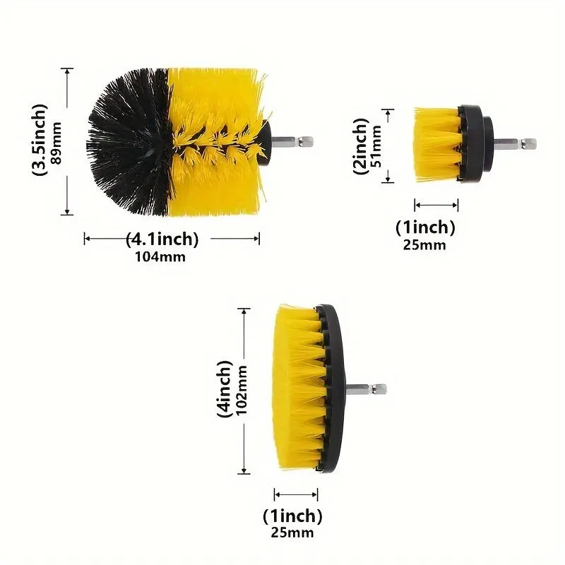 Versatile 3in1 Electric Cleaning Brush Set  Ultimate Cleaning Solution