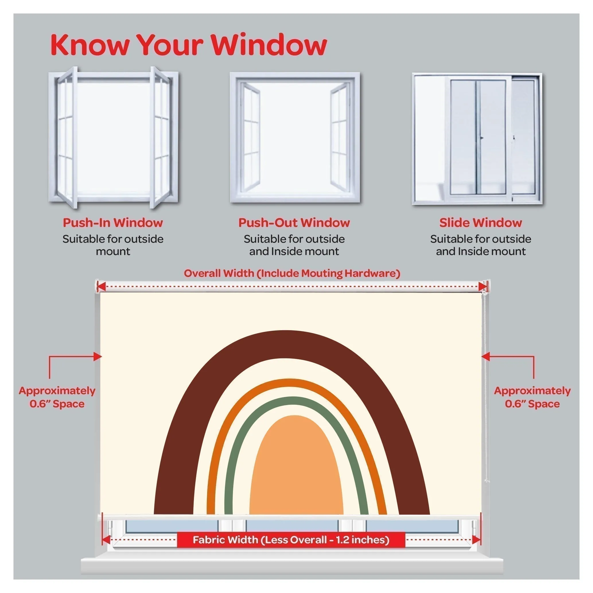 Vibrant Color Brush Stroke Window Roller Shade