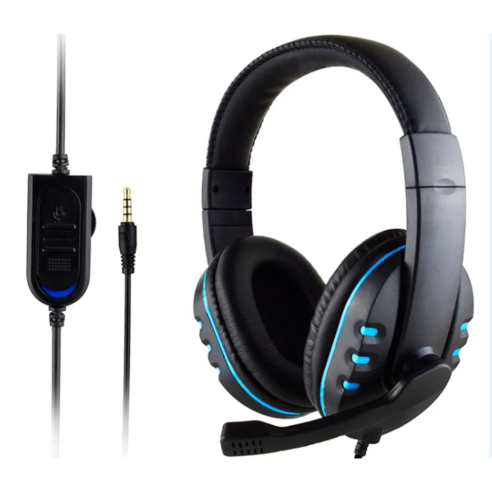 Wired Gaming Headphones 40mm Driver Bass Stereo with Mic 3.5mm Jack Headsets Noise Isolating for PS4 for XBOX-ONE PC Mic