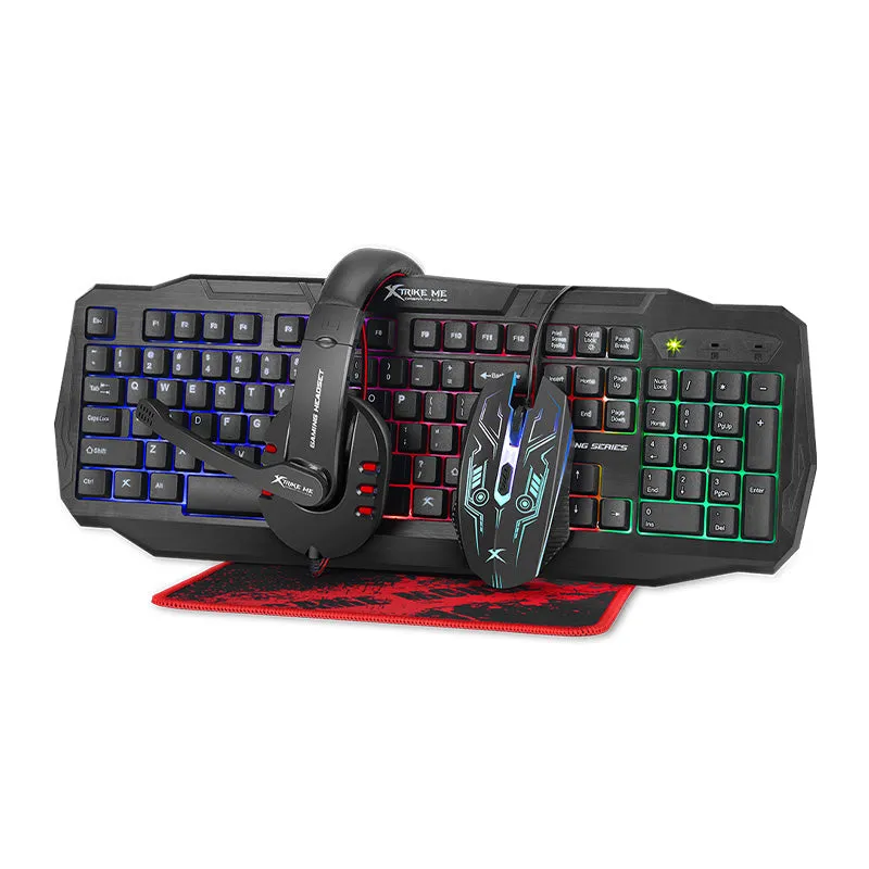 Xtrike Me CM-406 4-in-1 Wired Gaming Combo