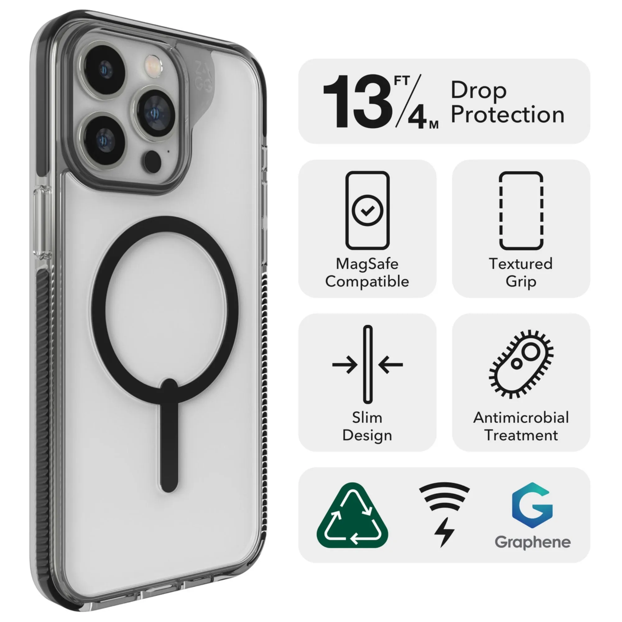 ZAGG Santa Cruz Snap for iPhone 15 Series - MagSafe Compatible